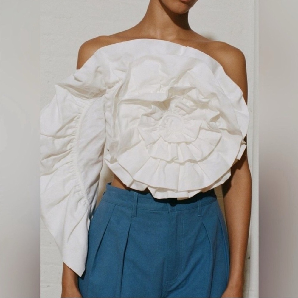 BLUE Mara Hoffman Minerva Top